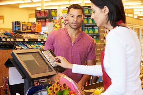 grocery store cash register system